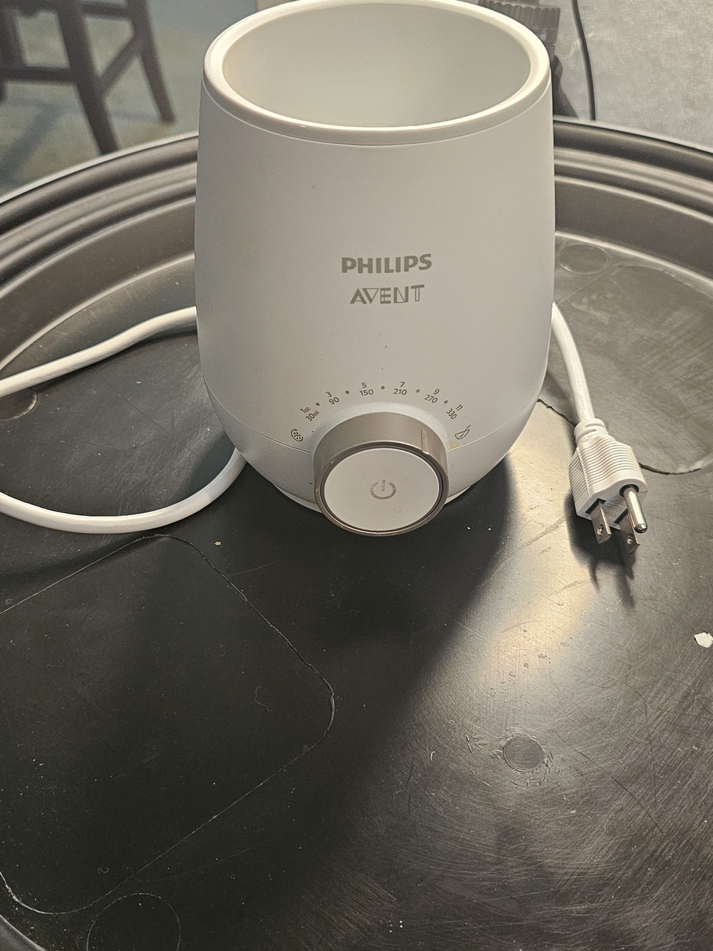 Philips AVENT Cream and White Bottle Warmer with Dial Control